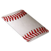 Magnet Flexible Baseball et Softball Couture Rouge (Côté Droit)