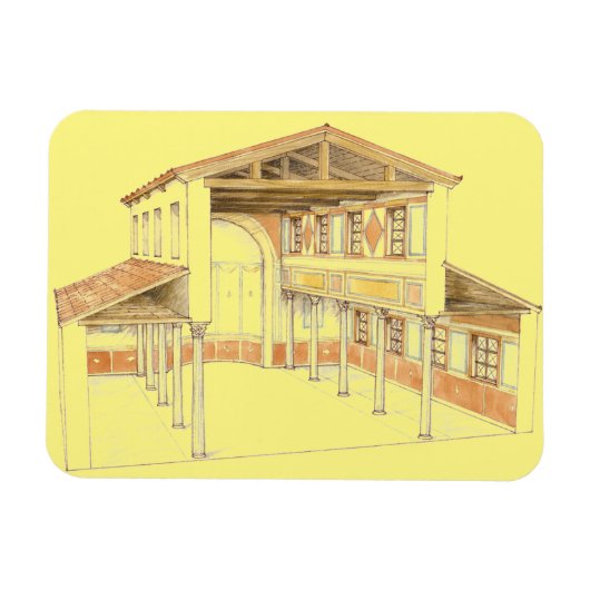 Magnet Flexible Basilique romaine (Horizontal)