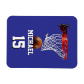 Magnet Flexible Basketball Add Your Name & Number Pop Art (Horizontal)