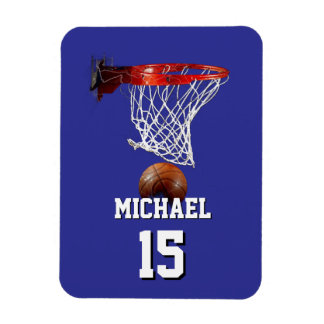 Magnet Flexible Basketball Ajoutez Votre Nom & Numéro Pop Art