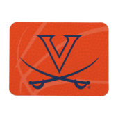 Magnet Flexible Basketball des Cavaliers de Virginie (Horizontal)