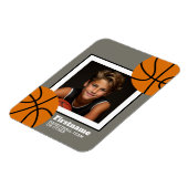 Magnet Flexible Basketball Photo Ajouter votre nom - Peut modifier (Côté Gauche)