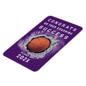 Magnet Flexible Basketball Senior Félicitations (Côté Gauche)