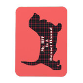 Magnet Flexible Basset Hound BFF (Vertical)