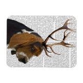 Magnet Flexible Basset Hound et Antlers (Horizontal)