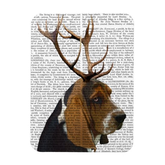 Magnet Flexible Basset Hound et Antlers (Vertical)