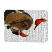 Magnet Flexible Basset Hound et Birds (Horizontal)