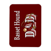 Magnet Flexible Basset Hound Papa (Vertical)
