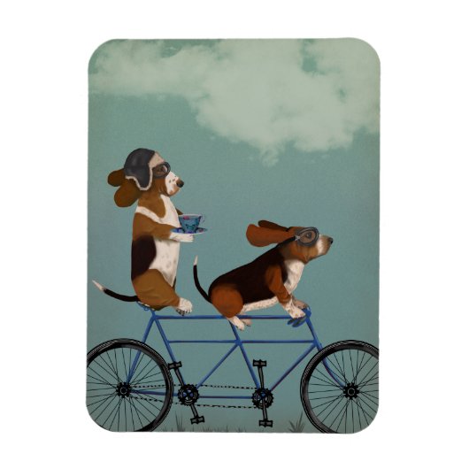 Magnet Flexible Basset Hound Tandem (Vertical)