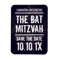 Bat mitzvah Rock Band Enregistrer l'aimant Date, n