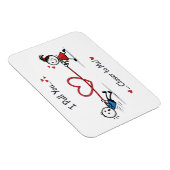 Magnet Flexible Bataille d'amour de bonhomme bâton (Côté Droit)