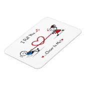 Magnet Flexible Bataille d'amour de bonhomme bâton (Côté Gauche)
