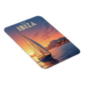 Magnet Flexible Bateau à voile à Ibiza Espagne Voyage (Côté Droit)