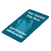 Magnet Flexible Bateau de croisière en blues Verticale Custom (Côté Gauche)