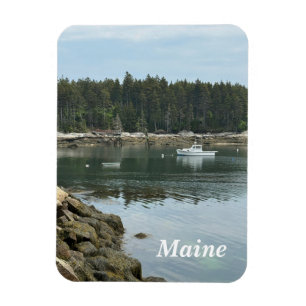 Magnet Flexible Bateau de homard sur la côte du Maine