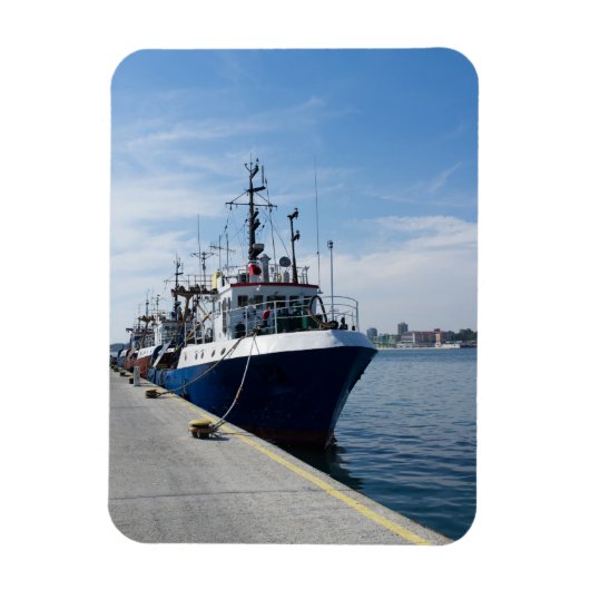 Magnet Flexible Bateau de pêche à l'amarrage (Vertical)