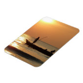 Magnet Flexible Bateau de pêche au coucher du soleil (Côté Gauche)