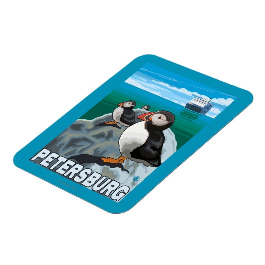 Magnet Flexible Bateau de pêche et de croisière - Petersburg, Alas (Côté Gauche)