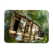 Magnet Flexible Bateau en bois dans un lit d'aimant feuille de row (Horizontal)