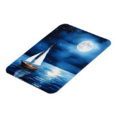 Magnet Flexible Bateau sous Pleine lune (Côté Gauche)