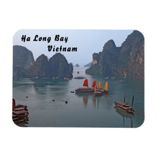Magnet Flexible Bateaux à voile à Ha Long Bay - Vietnam, Asie