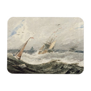 Magnet Flexible Bateaux sur une mer orageuse (la semaine au-dessus