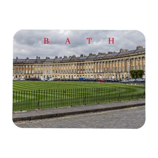 Magnet Flexible Bath Royal Crescent vue réfrigérateur aimant (Horizontal)