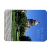 Magnet Flexible Bâtiment du Capitole d'État d'Austin Texas (Horizontal)