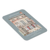 Magnet Flexible Bâtiment Historique Nouvelle-Orléans Aquarelle (Côté Droit)