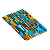 Magnet Flexible Bâtiments Cityscape Abstraits Gratte-ciel Art (Côté Droit)