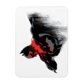 Magnet Flexible Batman Batarang cramoisi (Vertical)