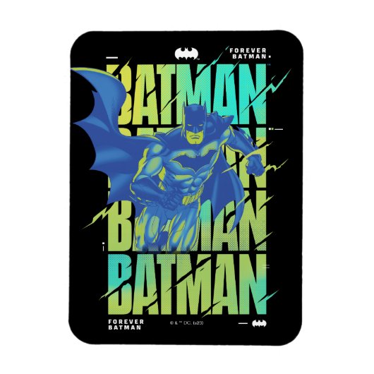 Magnet Flexible Batman Électrique Qui Traverse La Typographie (Vertical)