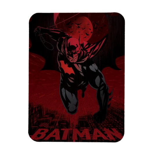 Magnet Flexible Batman Saut Cramoisi (Vertical)