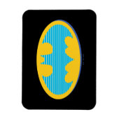 Magnet Flexible Batman | Symbole Cyan Stripes (Vertical)