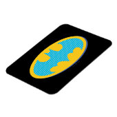 Magnet Flexible Batman | Symbole Cyan Stripes (Côté Gauche)