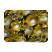 Magnet Flexible Baubles de Noël d'or (Horizontal)