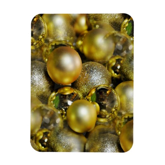 Magnet Flexible Baubles de Noël d'or (Vertical)