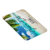 Magnet Flexible Beach Destination Mariage Photo Enregistrer La Dat (Côté Droit)