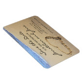 Magnet Flexible Beach Ocean Mariage Deluxe Enregistrer la date (Côté Droit)
