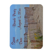 Magnet Flexible Beach Party Enregistrer la date (Vertical)