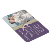 Magnet Flexible Beach Save the Date Photo (Côté Droit)