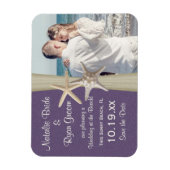 Magnet Flexible Beach Save the Date Photo (Vertical)