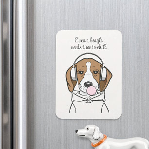 Magnet Flexible Beagle de refroidissement avec Bubblegum mignon ch
