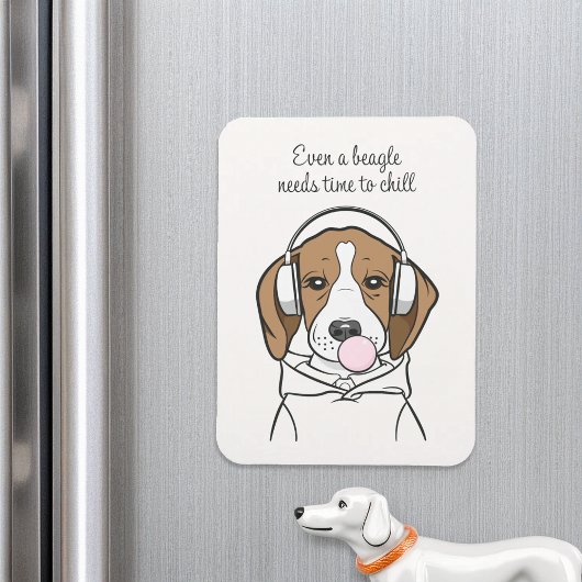 Magnet Flexible Beagle de refroidissement avec Bubblegum mignon ch