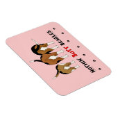 Magnet Flexible Beagles de boutons (Côté Droit)