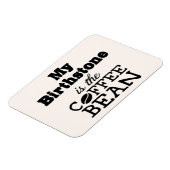 Magnet Flexible Bean Coffee Birthstone (Côté Gauche)