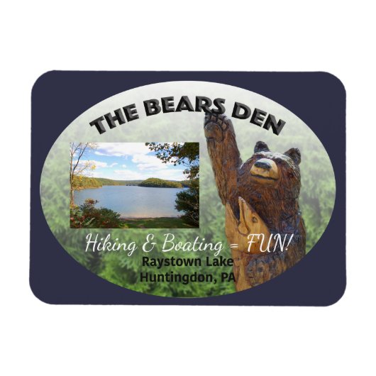 Magnet Flexible Bears Den personnalisable (Horizontal)