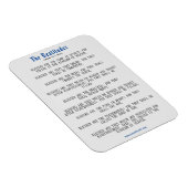 Magnet Flexible Béatitudes gris et bleu Inspiration (Côté Droit)