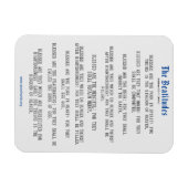 Magnet Flexible Béatitudes gris et bleu Inspiration (Horizontal)