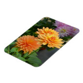 Magnet Flexible Beau aimant de fleur de dahlia orange (Côté Gauche)